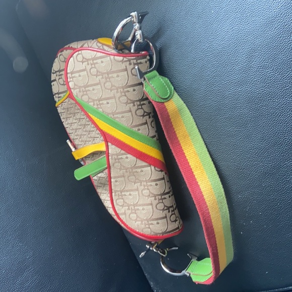 Dior Rasta Jamaican Special Edition Saddle Bag - Picture 4 of 12